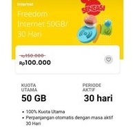 Paket Data Indosat 50gb Full Kuota Utama 30 Hari
