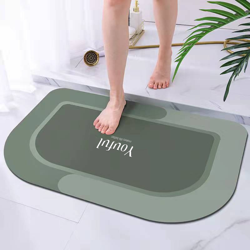 Keset kamar mandi keset Gulung Soft Diatomite cepat kering anti slip