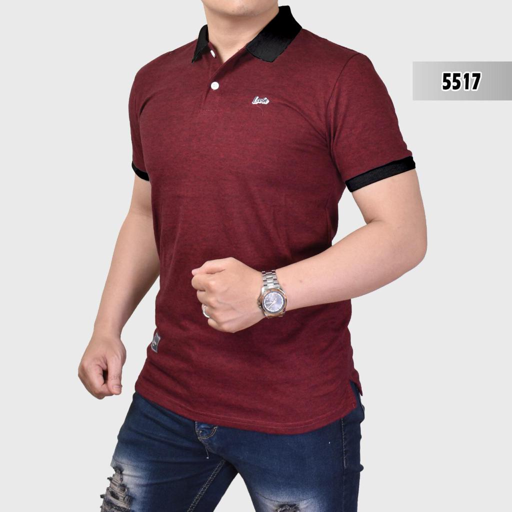 kaos polo shirt pria kombinasi warna / kaos kerah premium
