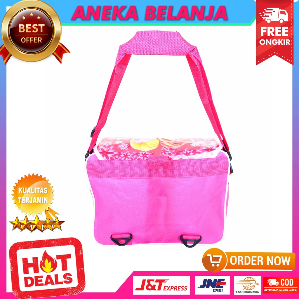 New Arrival Tas Anak Cewek 2 in 1 Gambar Kartun Frozen Pink Lucu Keren Tas Multifungsi Fashionable