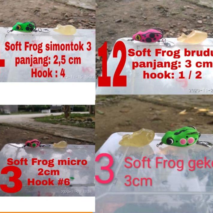 Original Molding Soft frog  3D 2,5cm,3cm dan 3,5cm cetakan Soft frog 3D ♥