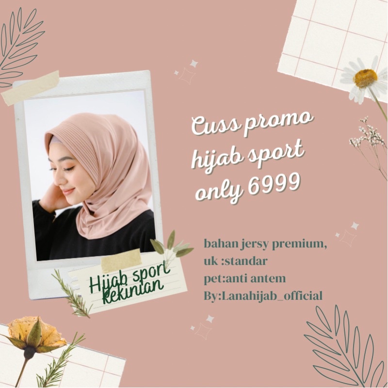 𝐁𝐘 𝐋𝐀𝐍𝐀 𝐇𝐈𝐉𝐀𝐁 sport olahraga/jilbab instan sporty training jilbab volly inStanT