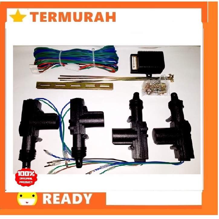 Central Lock Pelindung Pintu Mobil Komplit 4 Pintu Merk HKT Universal Mobil Yaris Vios Innova Fortun