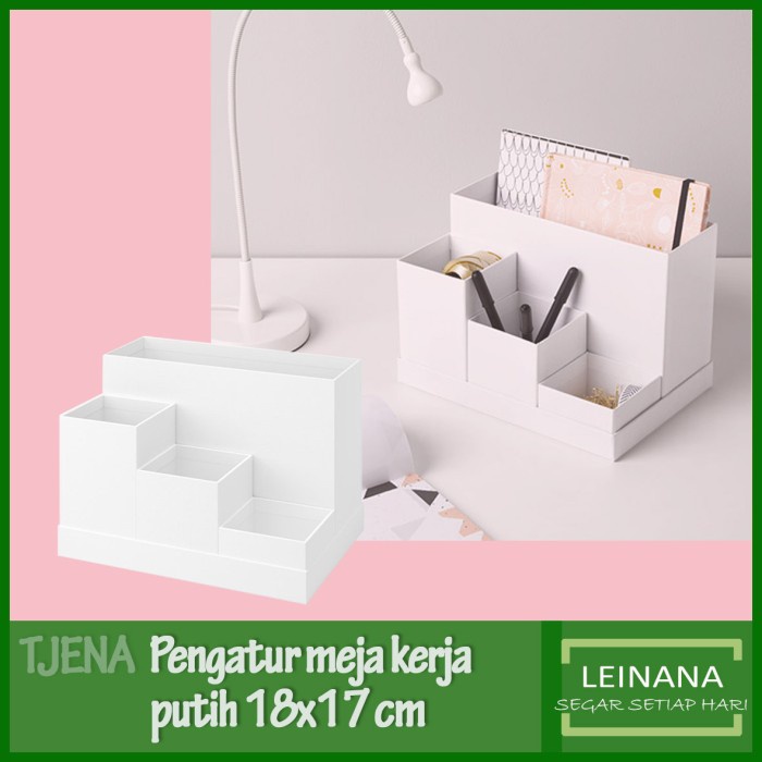 

Hot Sale Pengatur Meja Kerja Dengan 5 Kotak / Tempat Pulpen Desk Organizer Hot Sale