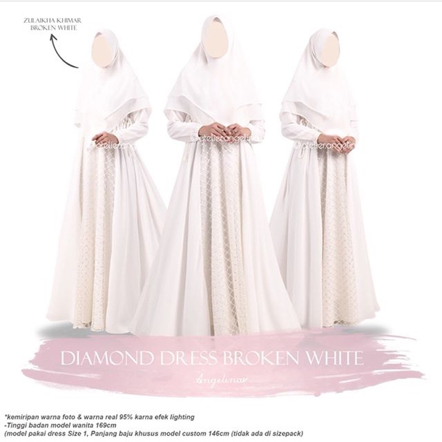 Diamond dress Atelier Angelina Broken White