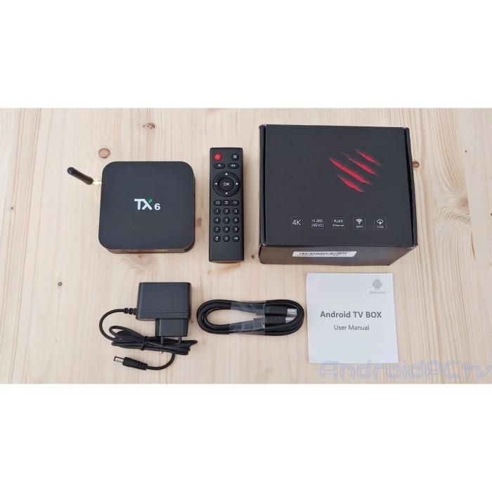 TX6 6K Android Tv Box RAM 4GB ROM 64GB Allwiner H6 OS 9 Bluettoth 4.1