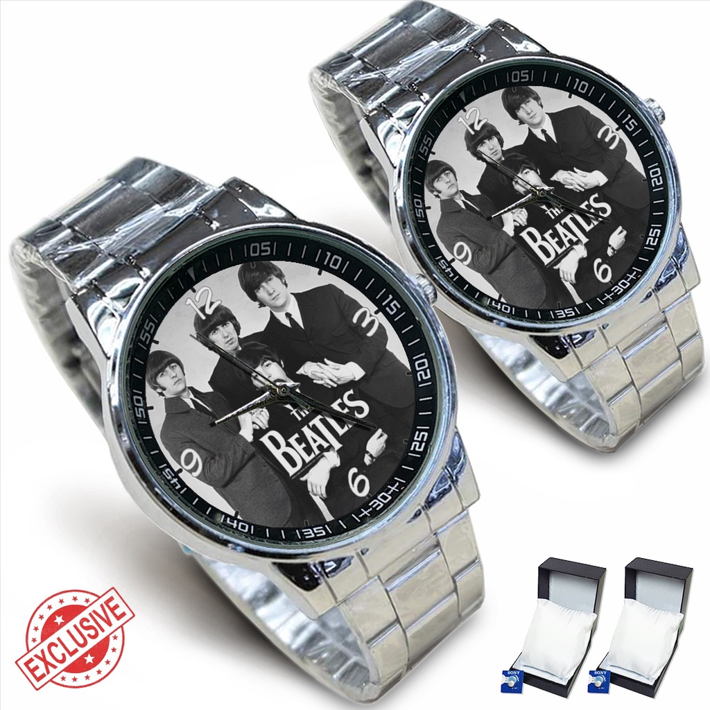 Jam Tangan Rantai Couple THE BEATLES (Nice)