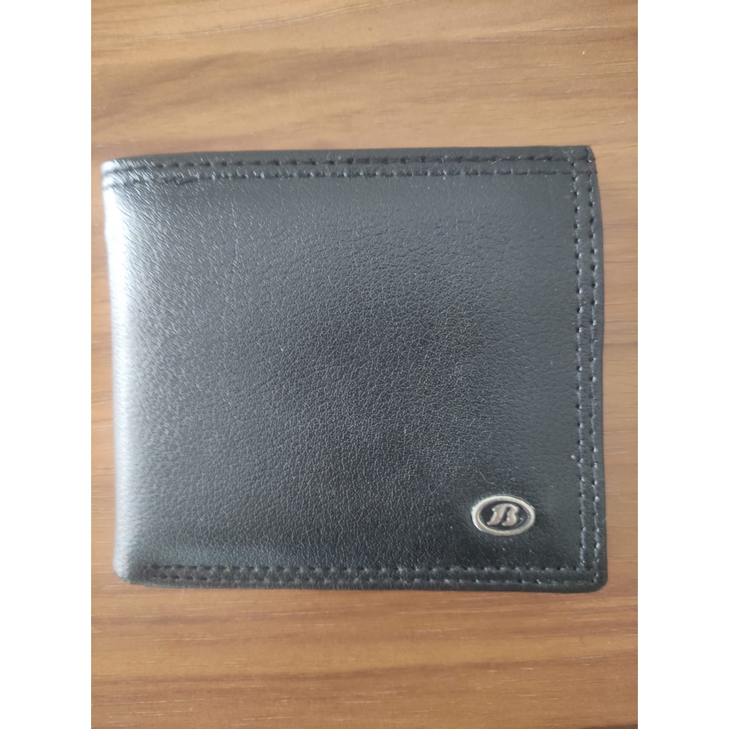 Dompet Lipat Pria Kulit Sintetis Bifold Banyak Slot Uang Kartu Simple Keren