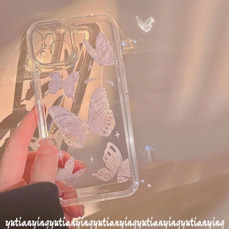 Soft Case TPU Motif Kupu-Kupu NFC Untuk Xiaomi Redmi 10A 10 10C 9 9T 9C Note 11 10 11Pro 10S 11s 9s 9 Pro Max Plus Mi POCO M3 Pro M4 Pro POCO X3 Pro