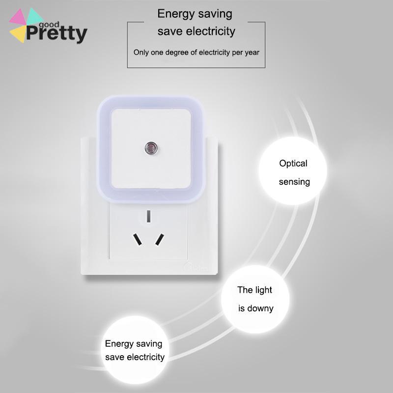 Induksi Night Light Control Plug-In Cerdas Cahaya Cahaya Lampu Lampu Bulat Ledut Bulat - PD