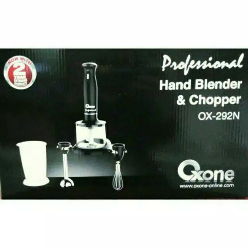 Oxone Professional Hand Blender &amp; Chopper 200 Watt OX292 600Mili