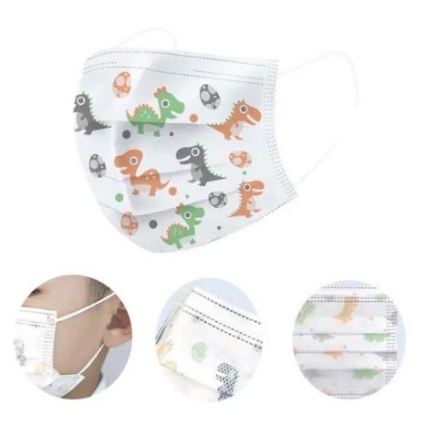 Masker Anak 3PLY ISI 50PCS Karakter Face Mask Medis Motif Cewek Cowok