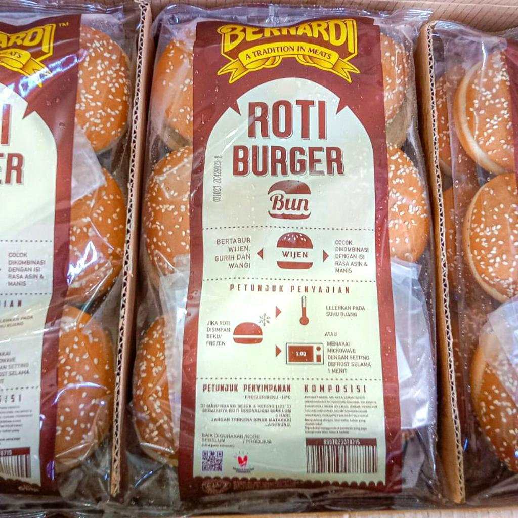 Roti Burger Bernardi Wijen Besar Isi 6 Pcs