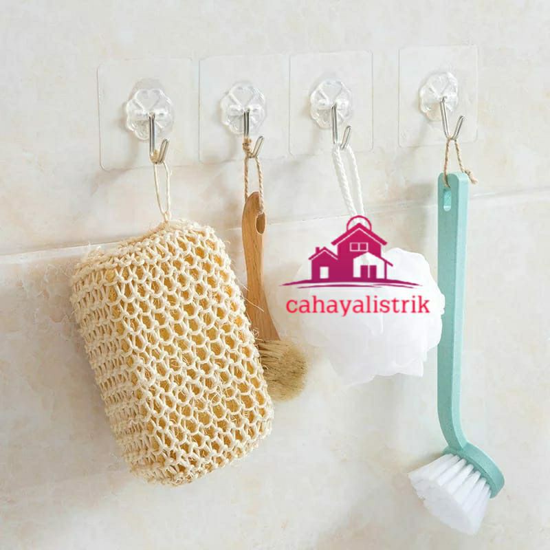 GANTUNGAN HOOK MAGIC TEMPEL HOOK AJAIB AKSESORI KAMAR MANDI KAIT DIPASANG DINDING BEBAS PAKU BAGUS