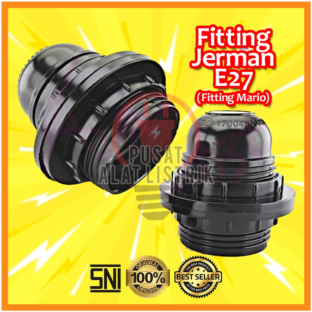 FITTING JERMAN E27 / FITING JERMAN E27 / FITTING GERMAN / FITING GERMAN / FITTING MARIO / FITING MARIO / FITTING LAMPU GANTUNG / FITTING MEJA / FITING MEJA / FITTING LAMPU HIAS