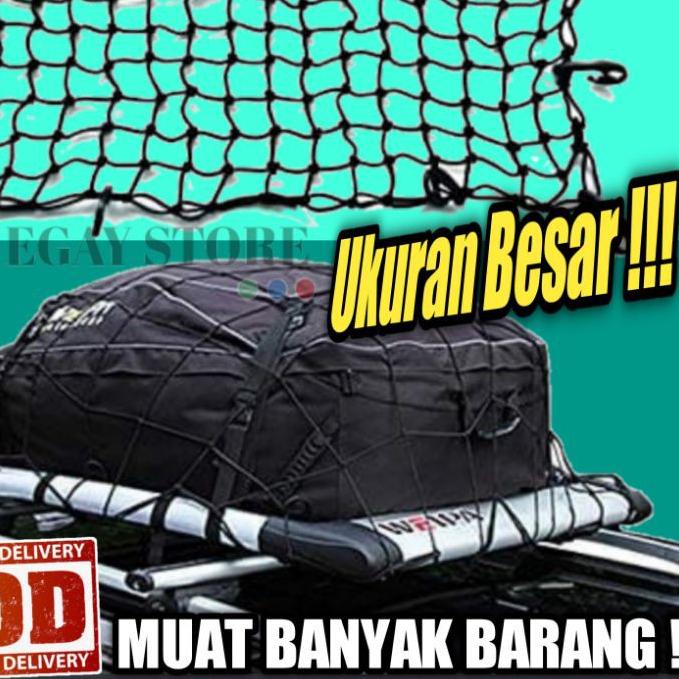 [LR31]JARING BAGASI ATAP ATAS MOBIL CARGO NET TEMPAT PENYIMPANAN BARANG DI MOBIL AVANZA INNOVA CALYA