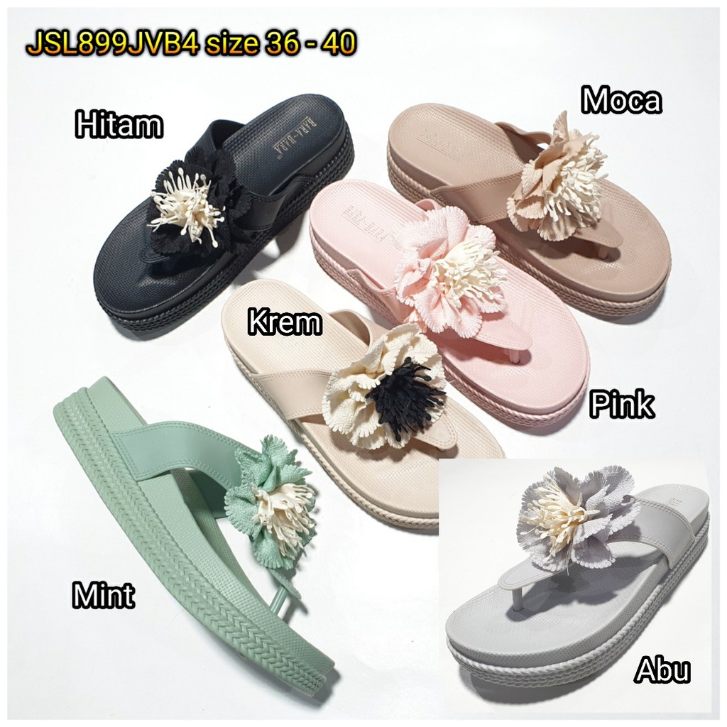 jelly sandal jepit wanita bara bara sendal karet import JSL899JVB4