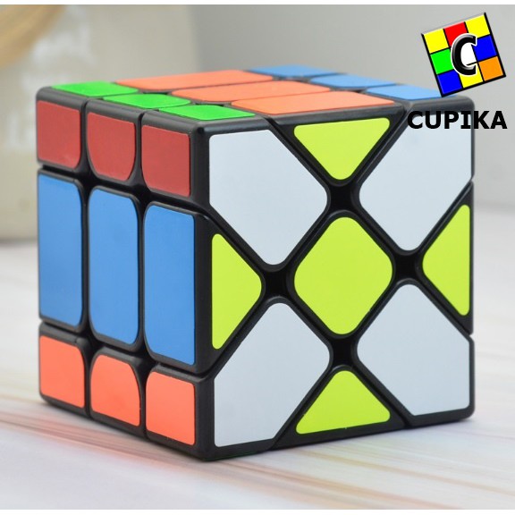 Rubik 3x3 Yj Yongjun speed Fisher Unik murah Blackbase