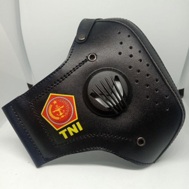 Masker motor pria logo tni polri baru dtf