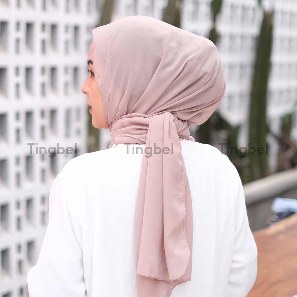 Hijab Pashmina Bella Pashmina 75 x 180cm Double Hycount Polycotton