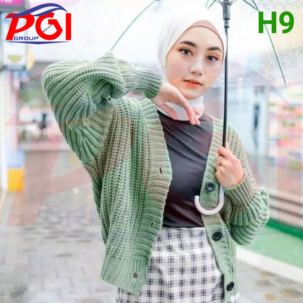 DC H ( H0009 ) OUTER CROP TOP RAJUT KANCING 3 / KOREAN STYLE / PREMIUM TERBAIK / TIDAK BISA MEMILIH