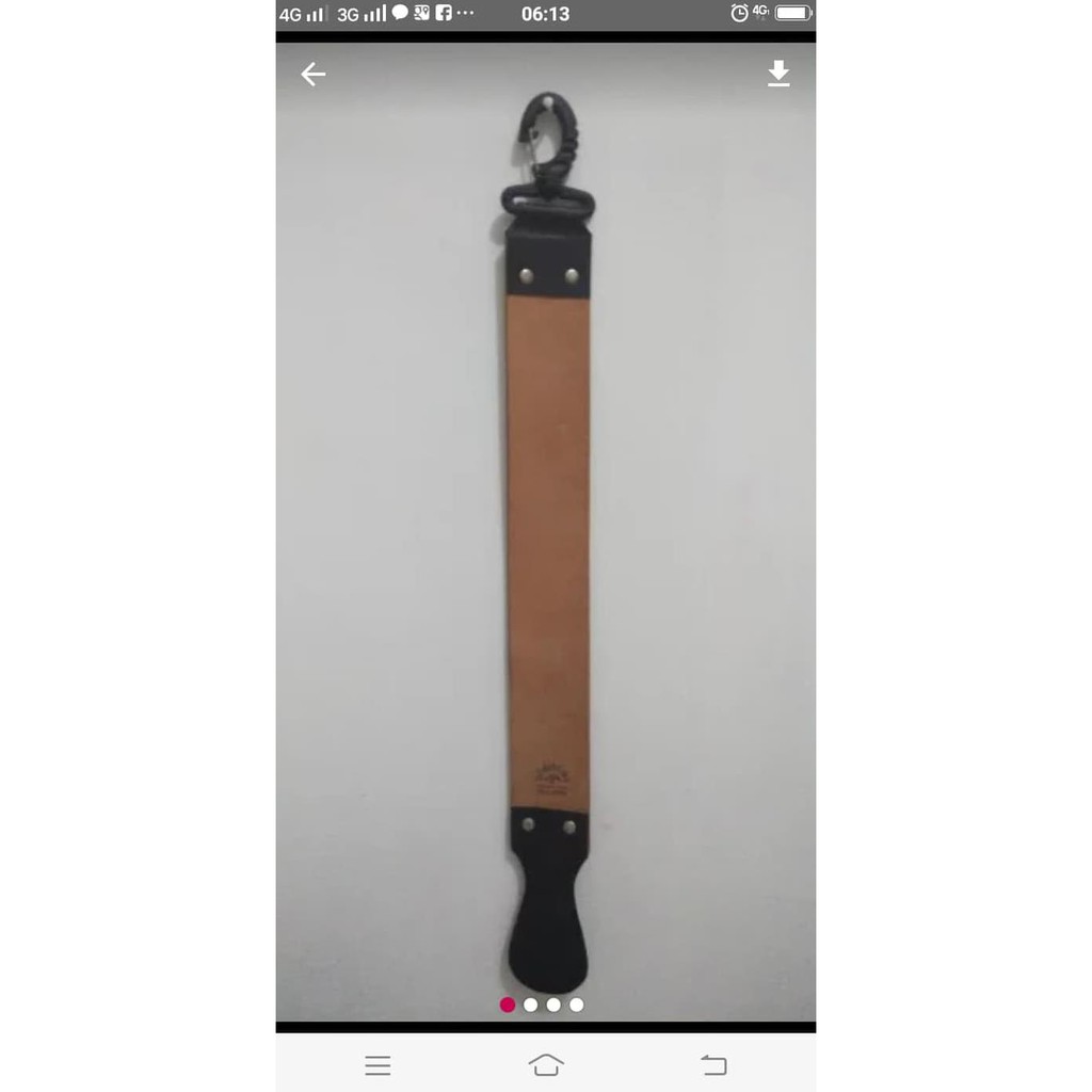 kulit stropping asahan pisau golok razor barbershop