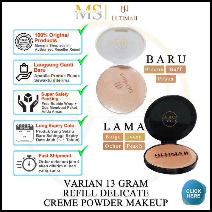 Daisy | Ultima Ii Delicate Creme Powder Makeup Foundation Refill Bedak Padat