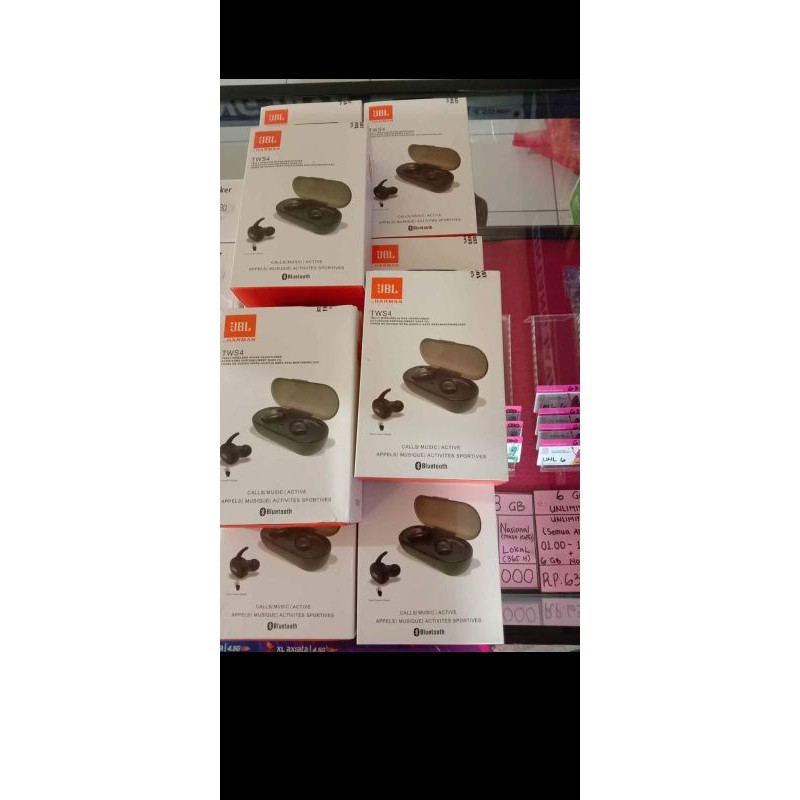 Hedset Bluethoot JBL TWS4 HARMAN.