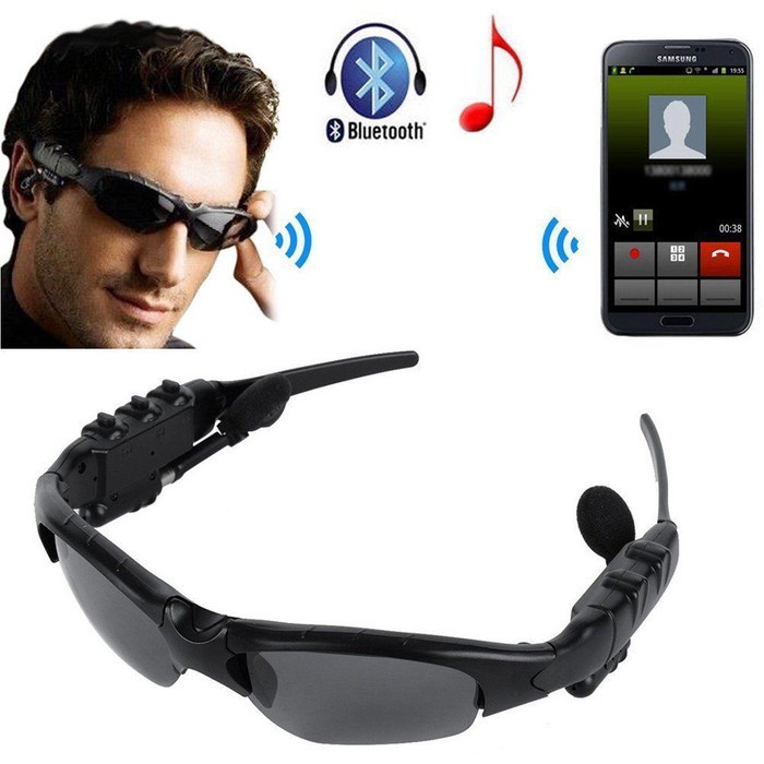 Kacamata Bluetooth Wireless Music / Kacamata Photocromic / Kacamata Keren Wireless / Diskon Kacamata MP3 Music Stereo Bluetooth / Kacamata Headset /Kacamata Bluetooth Sungglasse VicLook Hitam/Kacamata Musik Connect Bluetooth