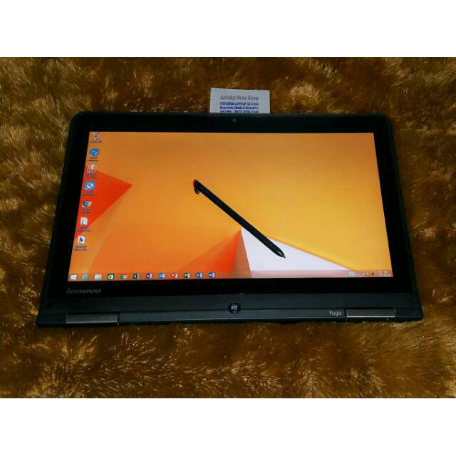 Lenovo i5 Thinkpad yoga tablet layar touchscreen jari pen stylus body slim murah hdd 500gb terbesar
