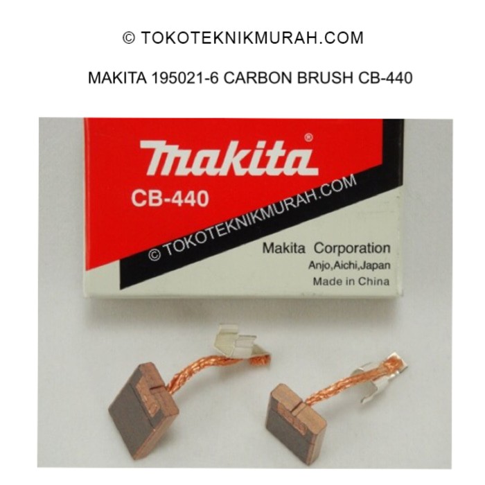 Makita 195021-6 Carbon Brush CB-440 / CB440 Borstel