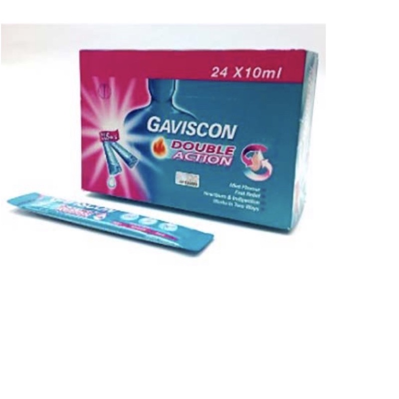 Jual GAVISCON DOUBLE ACTION ANTACID SACHET 10ML X 24S Shopee Indonesia