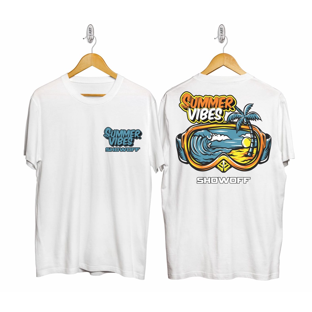 Kaos murah Kaos distro murah baju  distro pria t-shirt murah combed30s SHOW OFF SUMMER VIBE