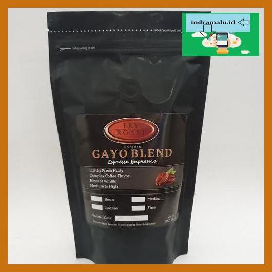 

Tytr7S6- Kopi Gayo Blend Supremo 250 Gram (Arabika/Robusta) Biji/Bubuk - Biji Re7Rti8-