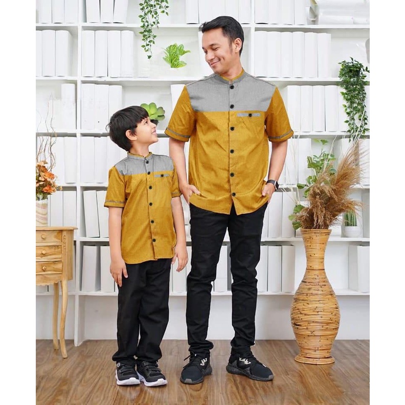 Couple Terano - Baju Koko Ayah &amp; Terbaru - Couple Muslim Terbaru - Baju Muslim Laki-laki - Pakaian Muslim