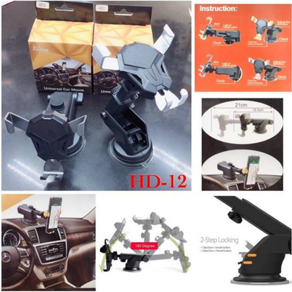 Car Holder Dashboard Handphone Mobil Universal HD-12