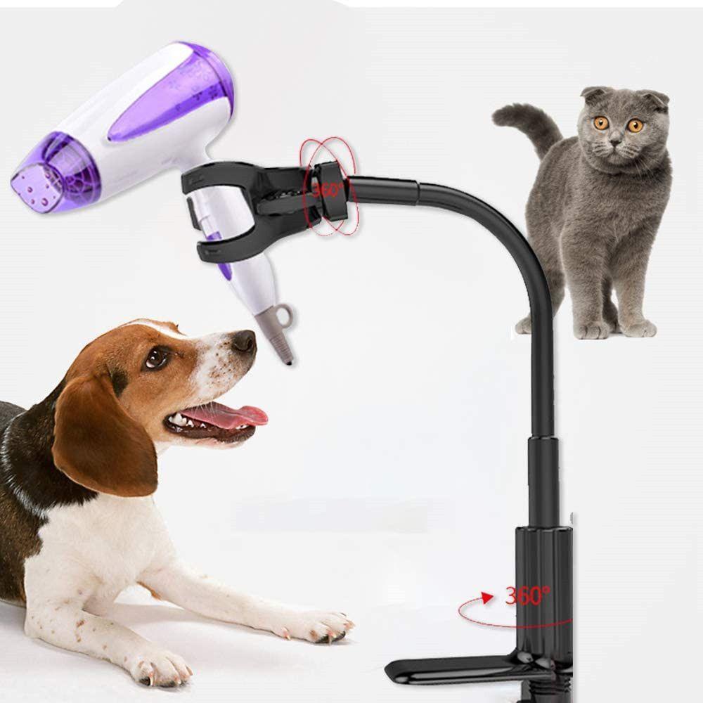 Chookyy Braket Pengering Rambut Trimmer Tools Hair Drye Holder Perawatan Anjing Adjustable Clamp Rotatable