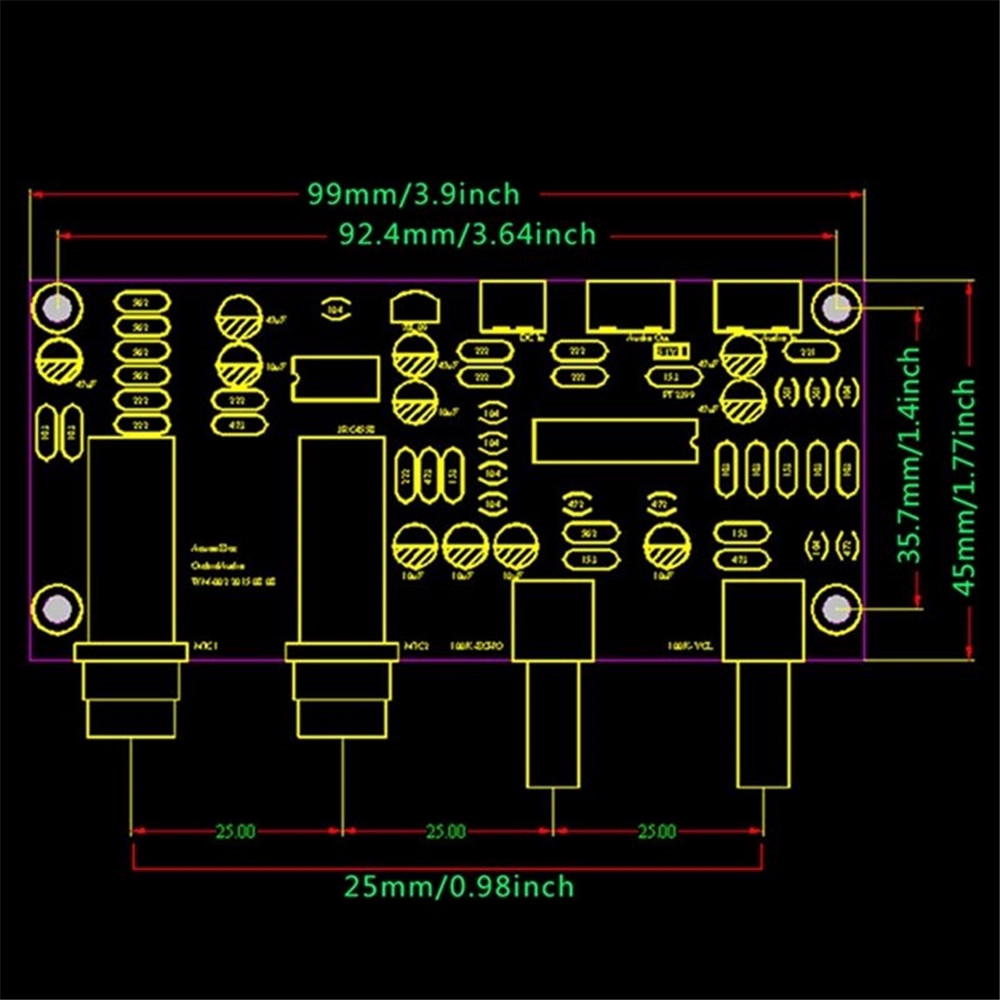 [IN STOCK/COD]PT2399 NE5532 Microphone Amplifier Board Preamplifier Reverberation Panel DIY Kits