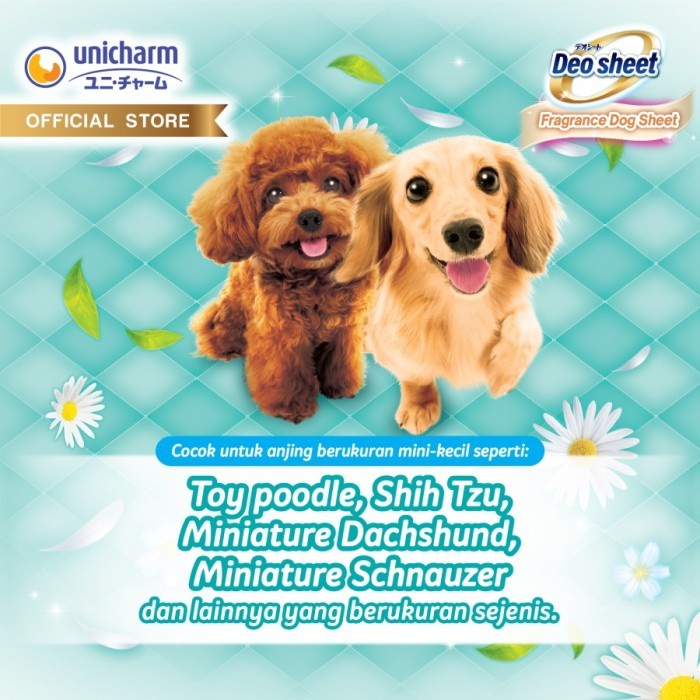 Unicharm Pet Deo Sheet Anjing Wide Size - Underpad Isi 6 pcs