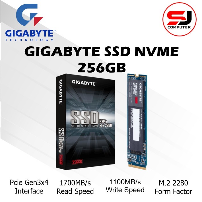 Gigabyte SSD NVMe 256GB M2 2280 SSD 256 GB NVME