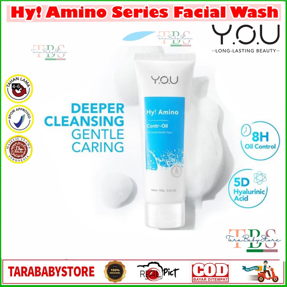 You Hy! Amino Facial Wash | Brightening | Hydrating | Anti Acne | Oil Control 100g