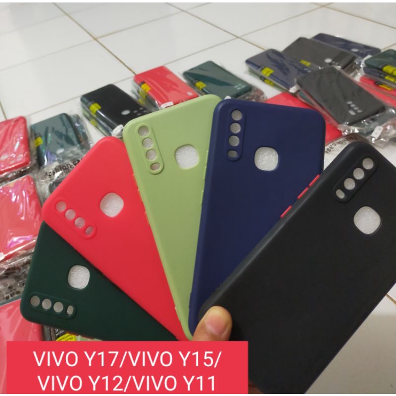 VIVO Y17/VIVO Y15/VIVO Y12/VIVO Y11 Case Softcase Silicon Macaron Casing Vivo y17/ Y15/y12/y11