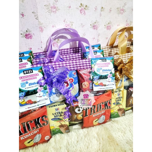 Snack Ulang Tahun Anak / Bingkisan Snack Ultah / Paket Snack No Chiki / Goodiebag Snack / Paketan Snack Ultah / Souvenir Snack Ultah