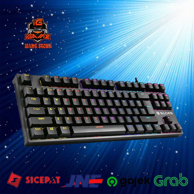 Sades Khanda TKL RGB - Removable Switch Mechanical Gaming Keyboard NAMPOL GAN