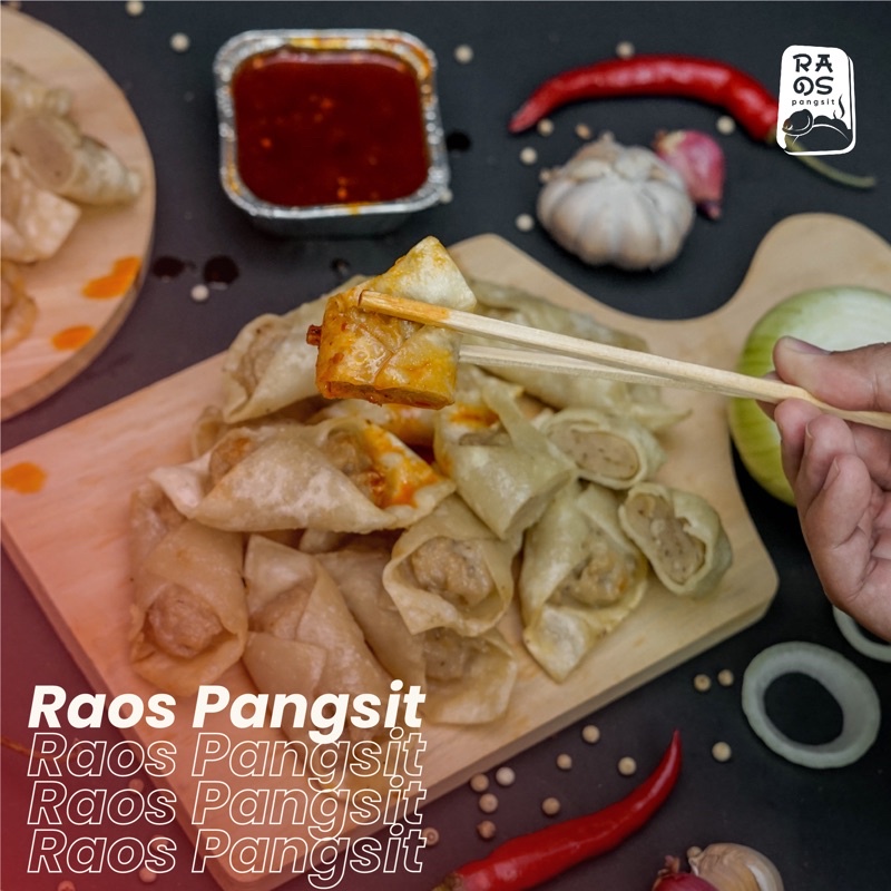 

RAOS PANGSIT GORENG / REBUS ISI DAGING AYAM DAN TULANG RAWAN