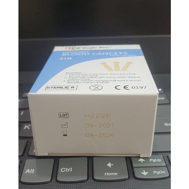 Jarum Bekam 21g isi 100pc/Lancet 21g Magic Star/Blood lancet  21g/Jarum keluarin darah