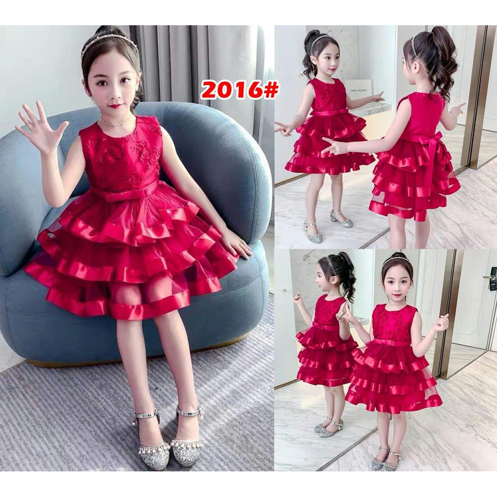 2016# dres anak terbaru/ dres anak pesta perempuan import