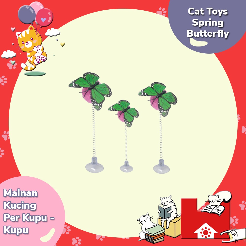 Per Kupu Kupu - Cat Toys Spring Butterfly