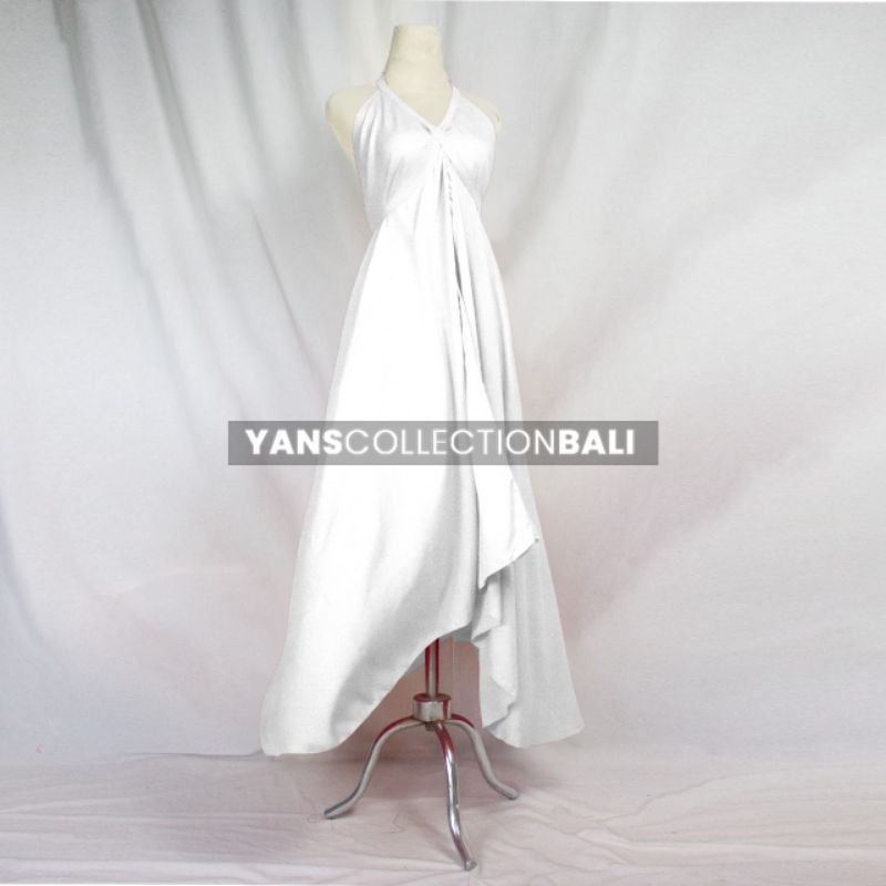 Maxi Dress Piramid BALI-Putih polos