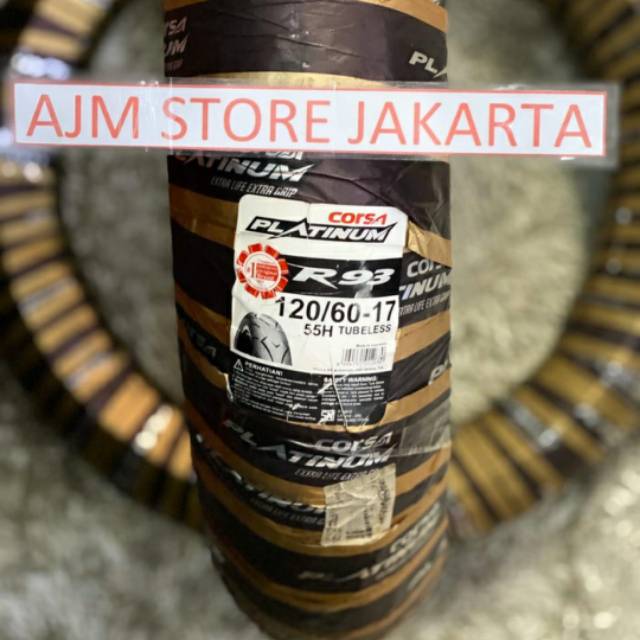 Corsa Platinum R93  110/70-17, 120/60-17, 130/70-17, 150/60-17 , 160/60-17 Tubeless...